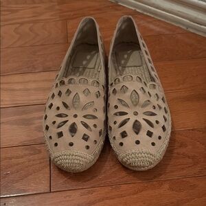 Tory Burch Beige Cut-Out Espadrilles